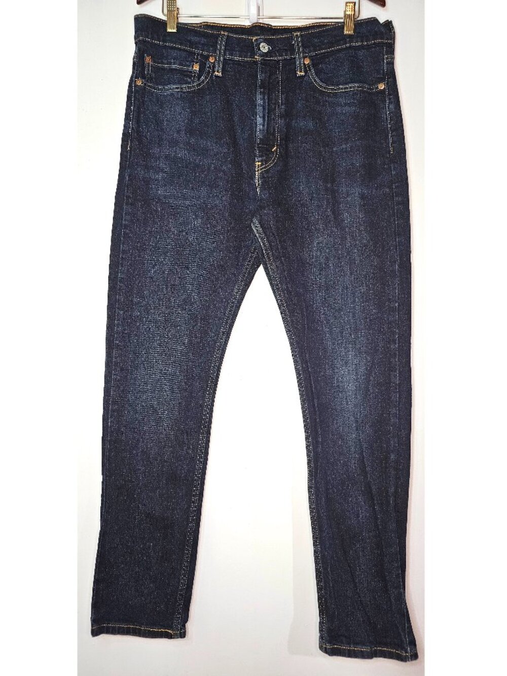 Levi’s 510 Skinny Fit Zipper Fly Jeans W36 L32 36x33 Dark Indigo Wash Blue Denim